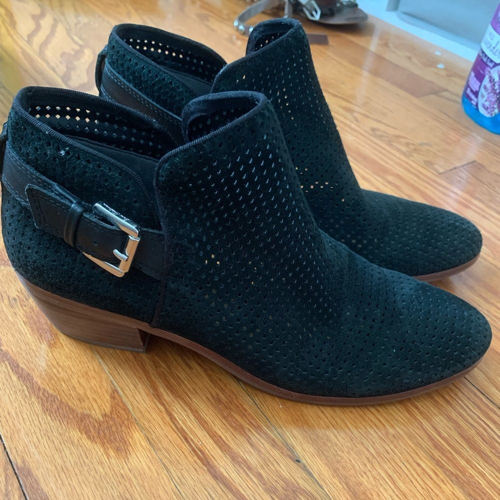Sam Edelman Paula Leather Black Booties